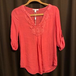 V Neck embroidered blouse